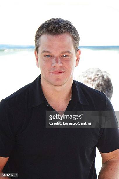 Matt Damon attend "The Informant!" Photocall at the Palazzo del Cinema during the 66th Venice Film Festival on September 7, 2009 in Venice, Italy. On...