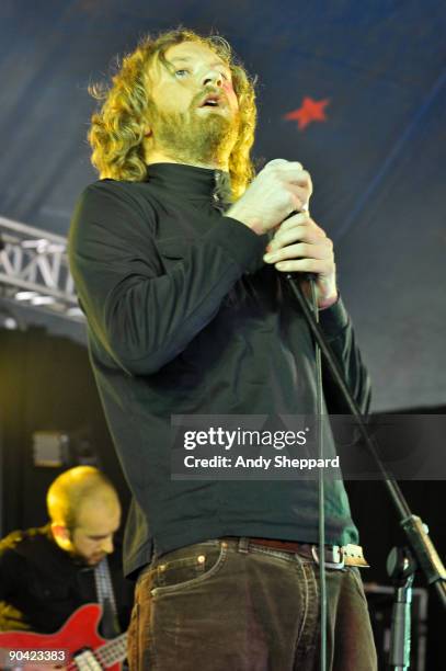 David Burn of Detroit Social Club performs on stage on Day 2 of Reading Festival 2009 on August 29, 2009 in Reading, England.