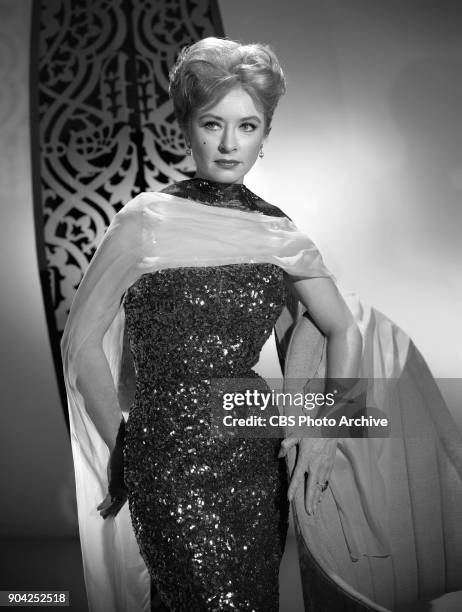 Portrait of CBS television actress Amanda Blake. She portrays Miss Kitty on the western series, Gunsmoke. March 12, 1964.