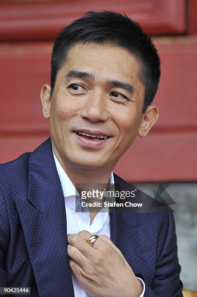 Tony Leung , Hong Kong Actor attends the opening of the 'Cartier Treasures' exhibition at the Forbidden City September 4, 2009 in Beijing, China.