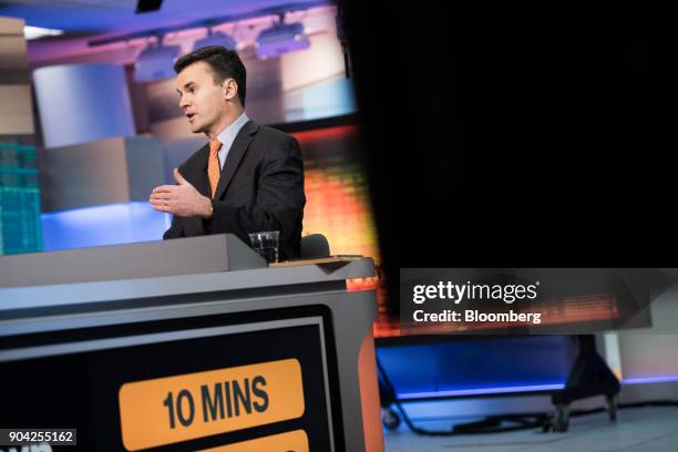 Paul Hickey, co-founder of Bespoke Investment Group LLC, speaks during a Bloomberg Television interview in New York, U.S., on Friday, Jan. 12, 2018....