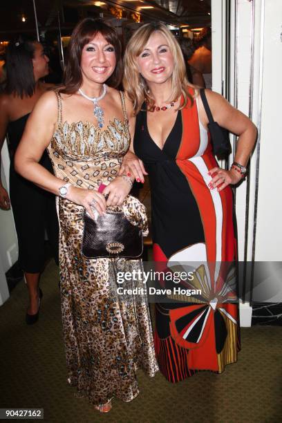 Jane McDonald and Lesley Garrett attend the TV Quick & TV Choice Awards champagne reception held at The Dorchester on September 7, 2009 in London,...