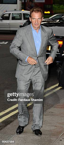 Ralph Fiennes attends the Harper's Bazaar Women Of The Year Awards at The Dorchester on September 7, 2009 in London, England.