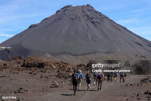 Cape Verde, Fogo, Santa Catarina, hike to the volcano Fogo.