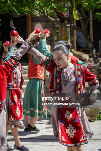 Armenia, Armavir province, Vagharshapat, folk festival on Easter Sunday at the cathedral.