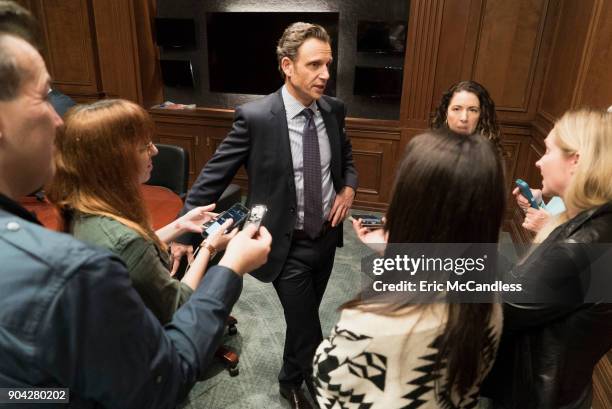 Television Critics Association set visit. TONY GOLDWYN