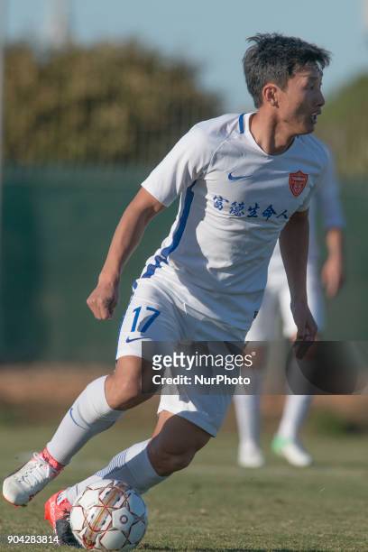 Piao Shihao during the friendly match between Royal Charleroi SC vs.Yanbian Funde FC at Pinatar Arena, Murcia, SPAIN. 10th January of 2018.