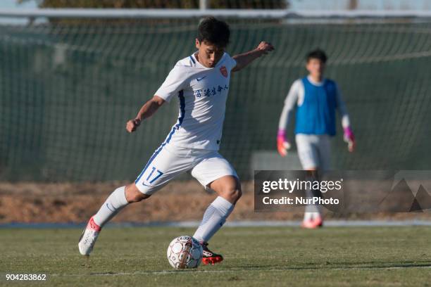 Piao Shihao during the friendly match between Royal Charleroi SC vs.Yanbian Funde FC at Pinatar Arena, Murcia, SPAIN. 10th January of 2018.