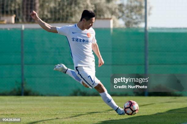 Han Guanghui during the friendly match between Royal Charleroi SC vs.Yanbian Funde FC at Pinatar Arena, Murcia, SPAIN. 10th January of 2018.