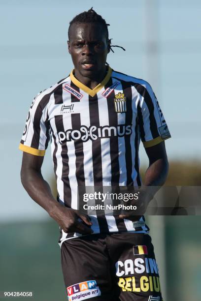 Mamadou Fall during the friendly match between Royal Charleroi SC vs.Yanbian Funde FC at Pinatar Arena, Murcia, SPAIN. 10th January of 2018.