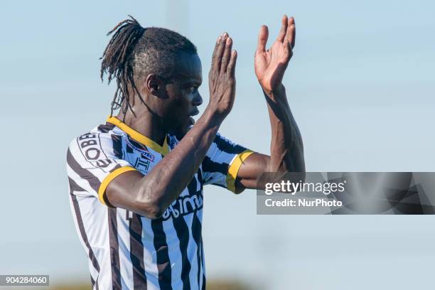 Mamadou Fall during the friendly match between Royal Charleroi SC vs.Yanbian Funde FC at Pinatar Arena, Murcia, SPAIN. 10th January of 2018.