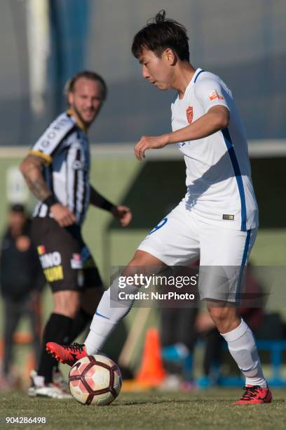 Li Hao during the friendly match between Royal Charleroi SC vs.Yanbian Funde FC at Pinatar Arena, Murcia, SPAIN. 10th January of 2018.