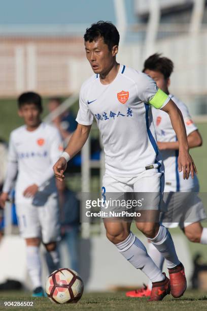 Pei Yuwen during the friendly match between Royal Charleroi SC vs.Yanbian Funde FC at Pinatar Arena, Murcia, SPAIN. 10th January of 2018.