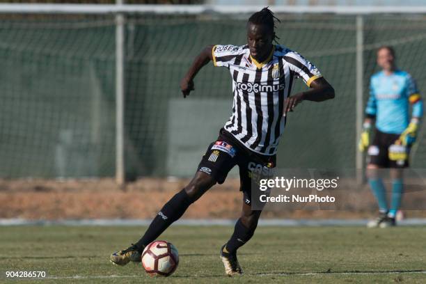 Mamadou Fall during the friendly match between Royal Charleroi SC vs.Yanbian Funde FC at Pinatar Arena, Murcia, SPAIN. 10th January of 2018.