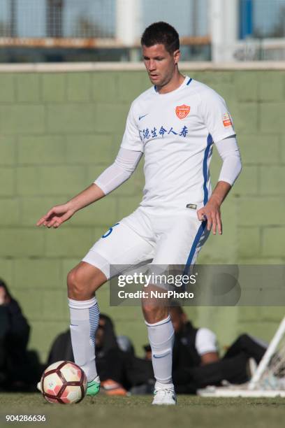 Richard Guzmics during the friendly match between Royal Charleroi SC vs.Yanbian Funde FC at Pinatar Arena, Murcia, SPAIN. 10th January of 2018.