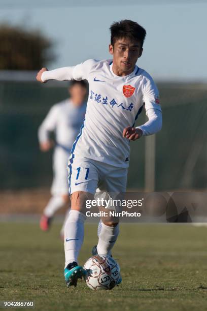 Cui Ren during the friendly match between Royal Charleroi SC vs.Yanbian Funde FC at Pinatar Arena, Murcia, SPAIN. 10th January of 2018.