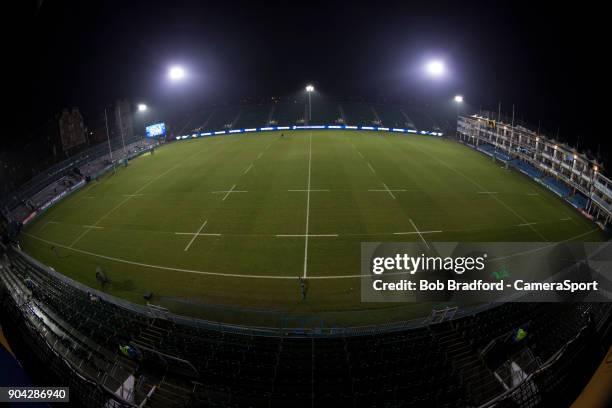 General view of Recreation Ground, home of Bath Rugby ahead of the European Rugby Champions Cup match between Bath Rugby and Scarlets at Recreation...