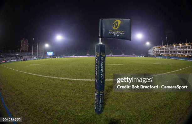 General view of Recreation Ground, home of Bath Rugby ahead of the European Rugby Champions Cup match between Bath Rugby and Scarlets at Recreation...