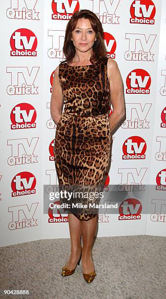 Cherrie Lunghi attends the TV Quick & Tv Choice Awards at The Dorchester on September 7, 2009 in London, England.