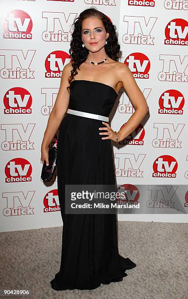 Steph Waring attends the TV Quick & Tv Choice Awards at The Dorchester on September 7, 2009 in London, England.