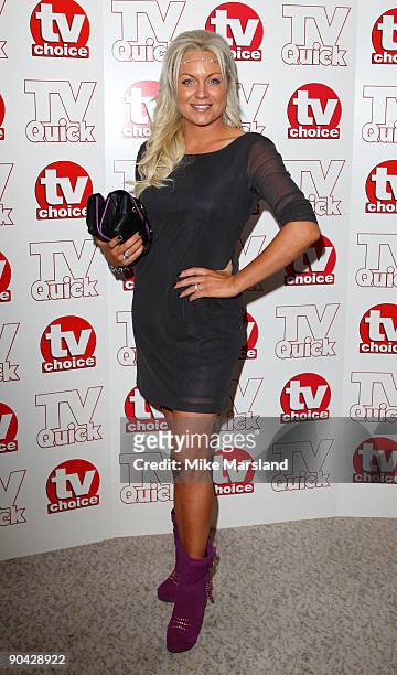 Rita Simons attends the TV Quick & Tv Choice Awards at The Dorchester on September 7, 2009 in London, England.