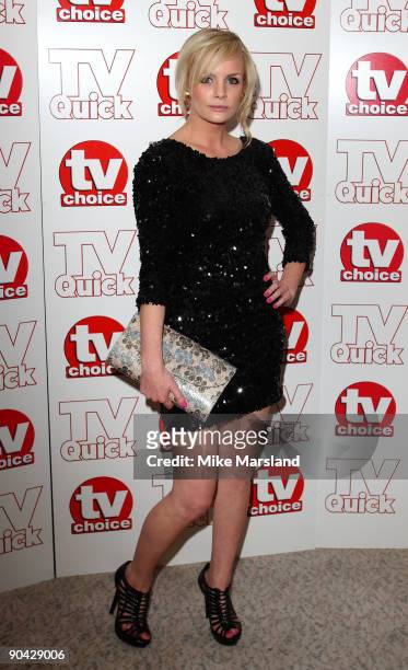 Lauren Crace attends the TV Quick & Tv Choice Awards at The Dorchester on September 7, 2009 in London, England.