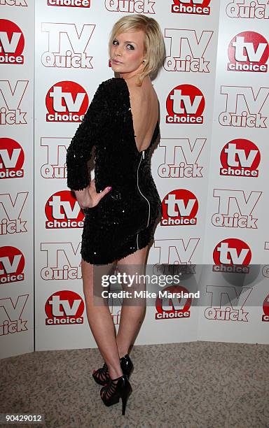 Lauren Crace attends the TV Quick & Tv Choice Awards at The Dorchester on September 7, 2009 in London, England.