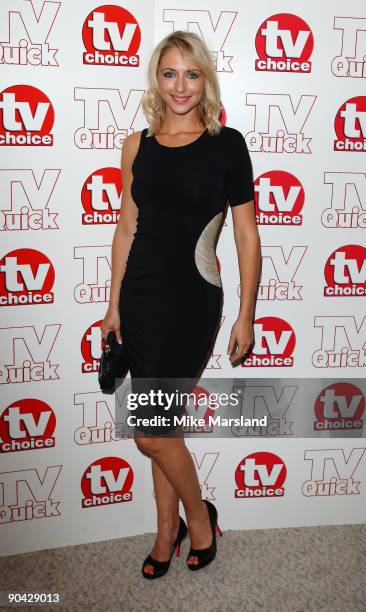 Ali Bastian attends the TV Quick & Tv Choice Awards at The Dorchester on September 7, 2009 in London, England.