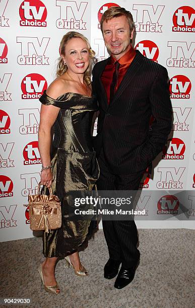 Jayne Torvill and Christopher Dean attend the TV Quick & Tv Choice Awards at The Dorchester on September 7, 2009 in London, England.