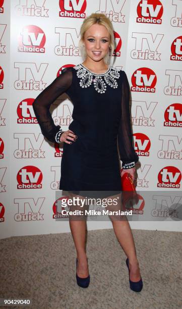 Jorgie Porter attends the TV Quick & Tv Choice Awards at The Dorchester on September 7, 2009 in London, England.