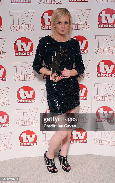 Lauren Crace, Winner of the Best Soap Newcomer Award at the TV Quick & TV Choice Awards at The Dorchester on September 7, 2009 in London, England.