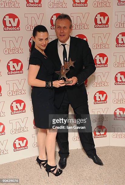 Kate McCrath and Anthony Head, Winners of Best New Drama Award for 'Merlin' at the TV Quick & Tv Choice Awards at The Dorchester on September 7, 2009...