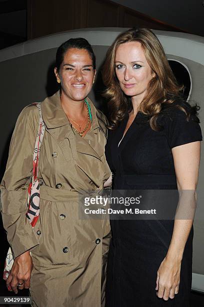 Tracey Emin and Lucy Yeomans attend the Harper's Bazaar Women Of The Year Awards at The Dorchester on September 7, 2009 in London, England.