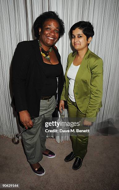 Diane Abbott and guest attend the Harper's Bazaar Women Of The Year Awards at The Dorchester on September 7, 2009 in London, England.
