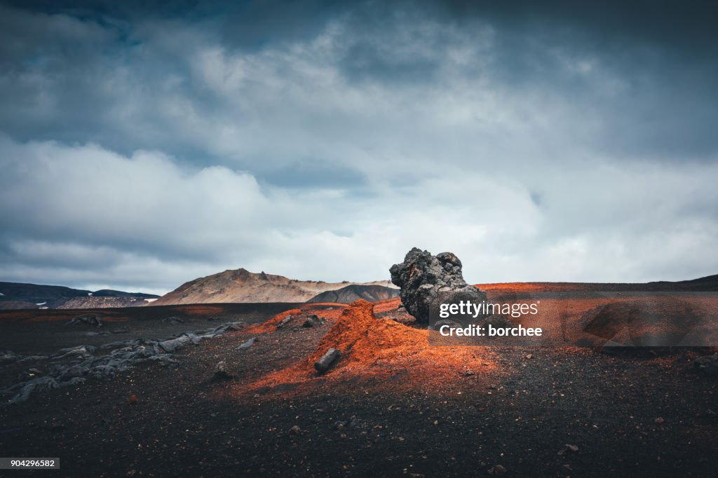 Volcanic Landscape In Iceland