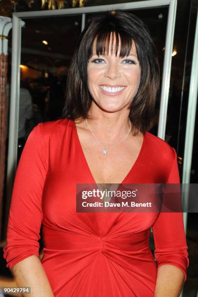 Ruth Langsford attends the Champagne Reception at the TV Quick & TV Choice Awards at The Dorchester on September 7, 2009 in London, England.