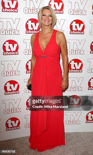Gillian Taylforth attends the TV Quick & Tv Choice Awards at The Dorchester on September 7, 2009 in London, England.