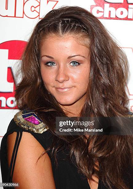 Brooke Vincent attends the TV Quick & Tv Choice Awards at The Dorchester on September 7, 2009 in London, England.