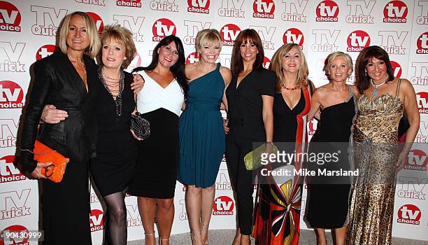Members of Loose Woman attends the TV Quick & Tv Choice Awards at The Dorchester on September 7, 2009 in London, England.