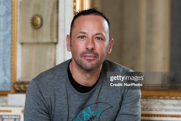 Dancer Chevi Muraday during the presentation of the 'Black Apple' show at the Teatro Español in Madrid. 12 Enero