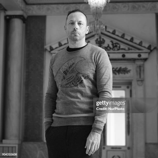 Dancer Chevi Muraday during the presentation of the 'Black Apple' show at the Teatro Español in Madrid. 12 Enero