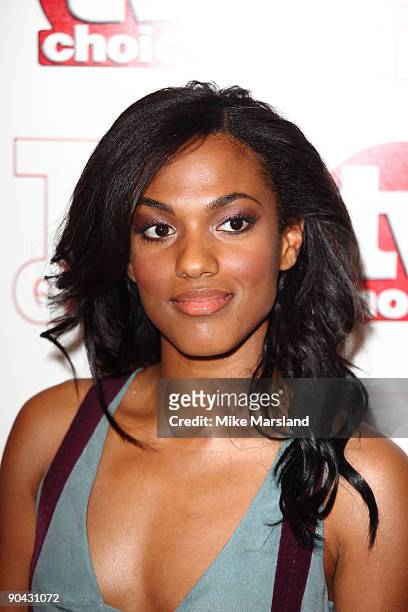 Freema Agyeman attends the TV Quick & Tv Choice Awards at The Dorchester on September 7, 2009 in London, England.