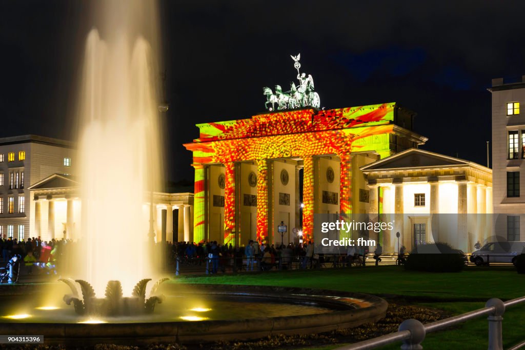 Brandenburger Tor (Brandenburg Gate) at Festival of Light (Berlin, Germany)