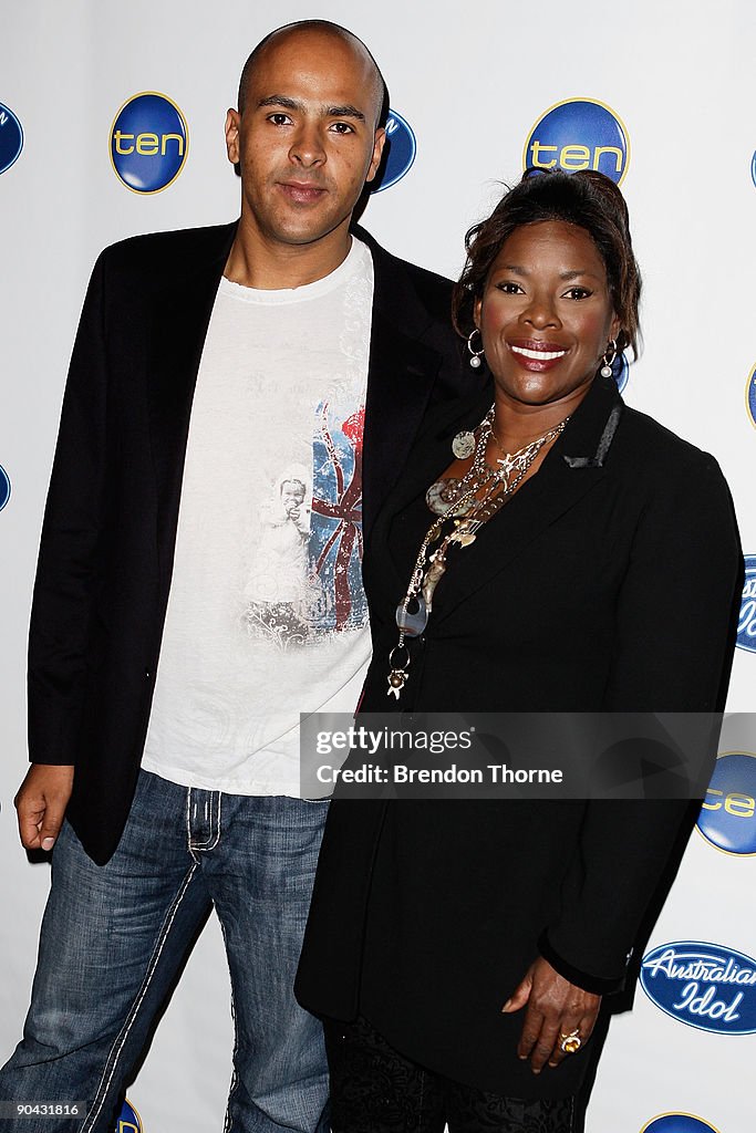 Australian Idol judges Jay Dee Springbett and Marcia Hines attend the ...