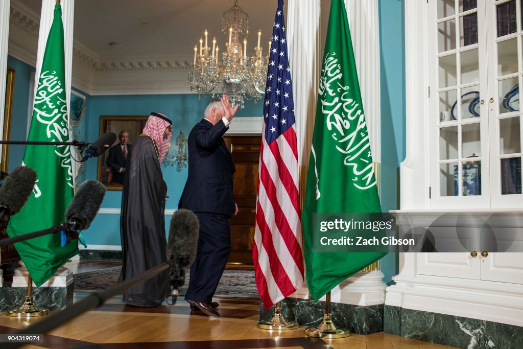 Secretary Of State Rex Tillerson Meets With Saudi Arabian Foreign Minister Adel al-Jubeir At The State Department