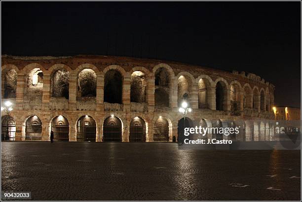 verona colieseum - verona arena stock-fotos und bilder