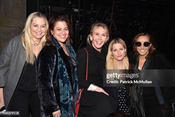 Samantha Brous, Meryl Poster, Trudie Styler, Samantha Perelman and Donna Karan attend The Cinema Society & Bluemercury host the after party for IFC...