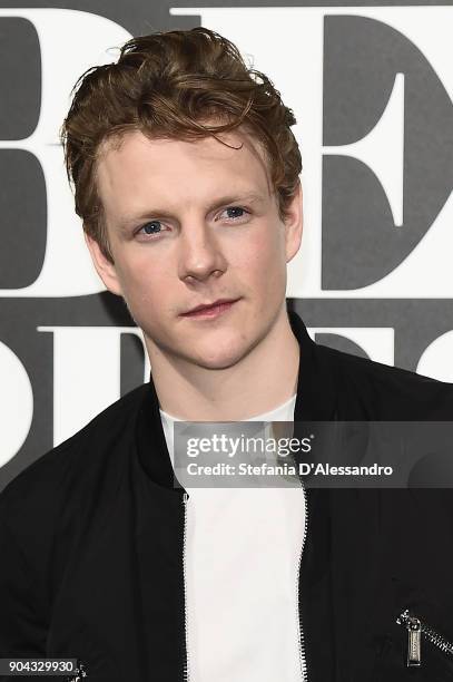 Patrick Gibson attends GQ Best Dressed Man 2018 during Milan Men's Fashion Week Fall/Winter 2018/19 on January 12, 2018 in Milan, Italy.