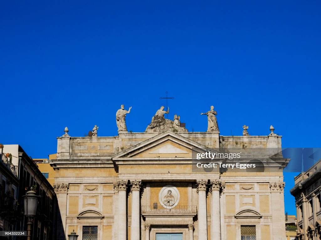 Saint Biagio Church of Catania on Piazza Stesicoro.