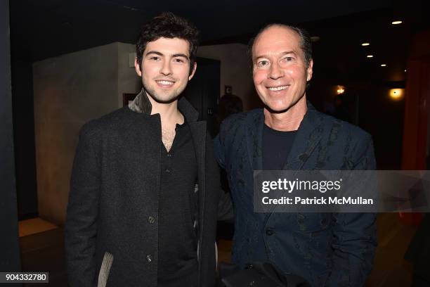 Ian Nelson and Larry Rosenstein attend The Cinema Society & Bluemercury host the premiere of IFC Films' "Freak Show" at Landmark Sunshine Cinema on...